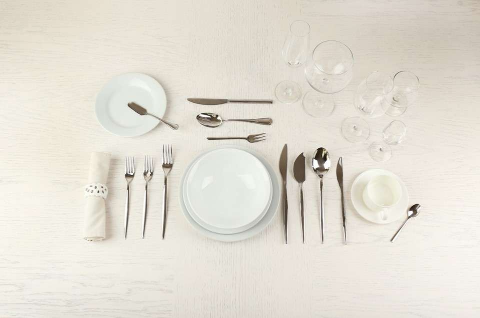 table setting for formal dining