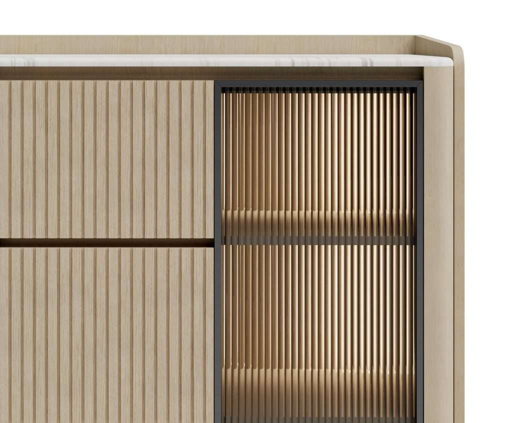 Reeded Texture Sideboard Marano New Launch