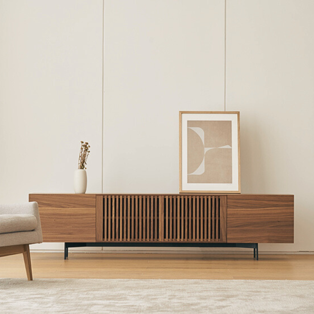 LUND TV Console in Walnut