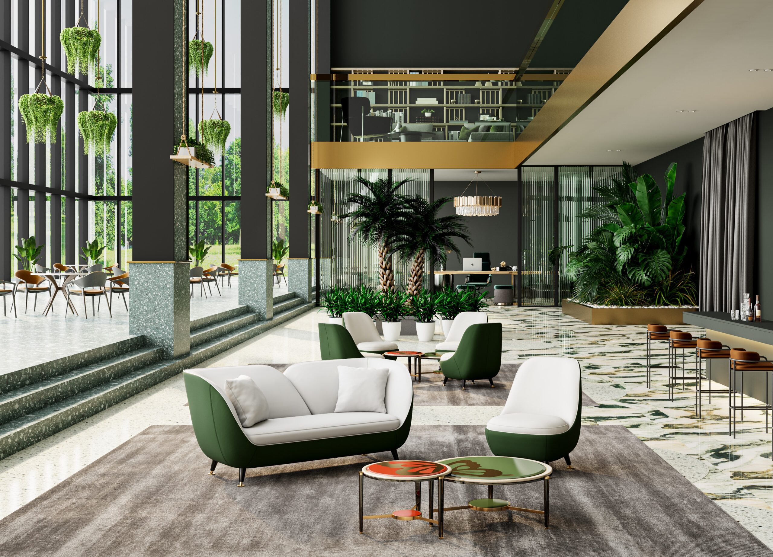 Rainforest Rhapsody_hotel lobby